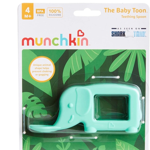 Munchkin The Baby Toon Teether Spoon 4+ months Elephant - Picture 1 of 4